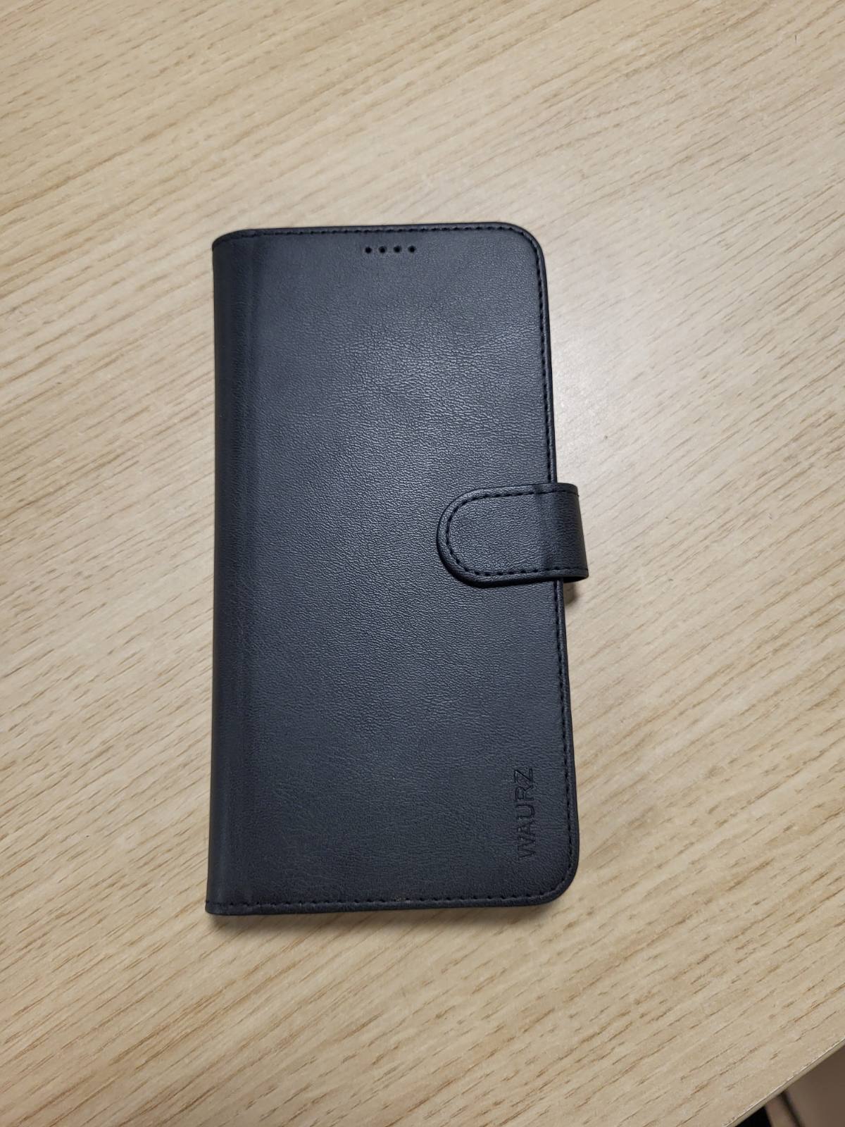 274533 - WAURZ Mbrojtëse Portofol për Xiaomi Redmi Note 15 4G/5G, me Kthesë dhe Mbajtëse Kartash, Qese Lëkure, e zezë