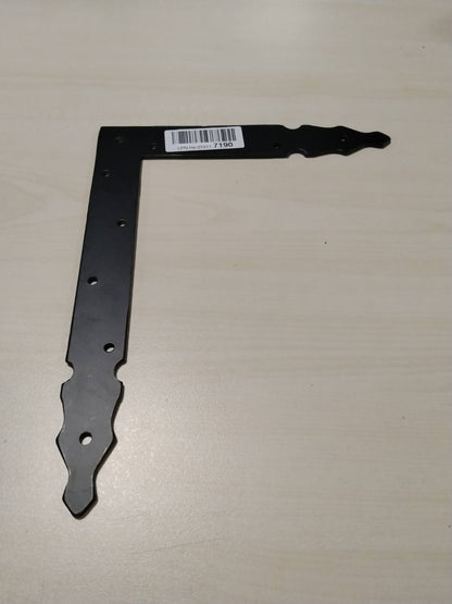 289152 - AMIG Mbështetëse Dekorative për Dorën e Majtë, 300 x 240 x 4 mm, Çelik i Zi, Stil klasik gotik