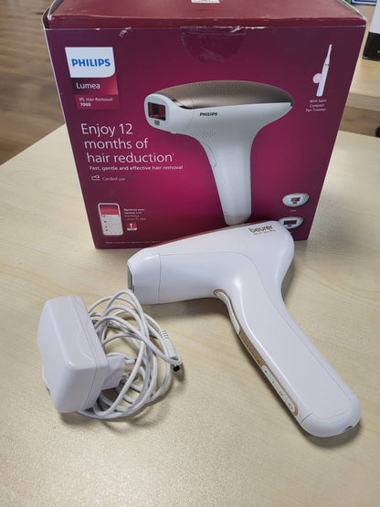 274815 - PHILIPS LUMEA SERIES 7000, Pajisje për heqjen e qimeve IPL, Modeli BRI921/00, 2 aksesorë për trupin dhe fytyrën
