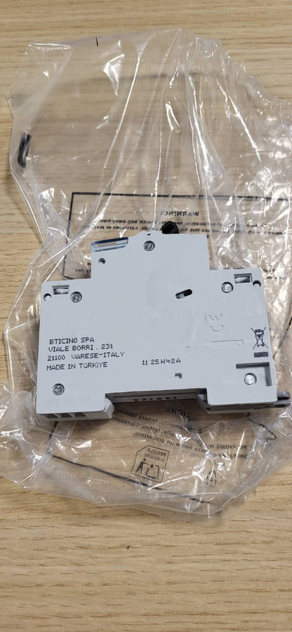 314409 - BTICINO Ndërprerës qarku SFC881C16 FP btdin45, Magnetometër termik, C16, 1P+N, 1 m, 4500 A, 16 A
