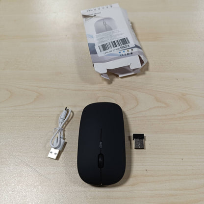 274055 - JINPOJUN Maus pa tel i rikarikueshëm, 7 ngjyra ndriçimi, Bluetooth + 2.4G, i pajtueshëm me laptop, PC, Chromebook, notebook