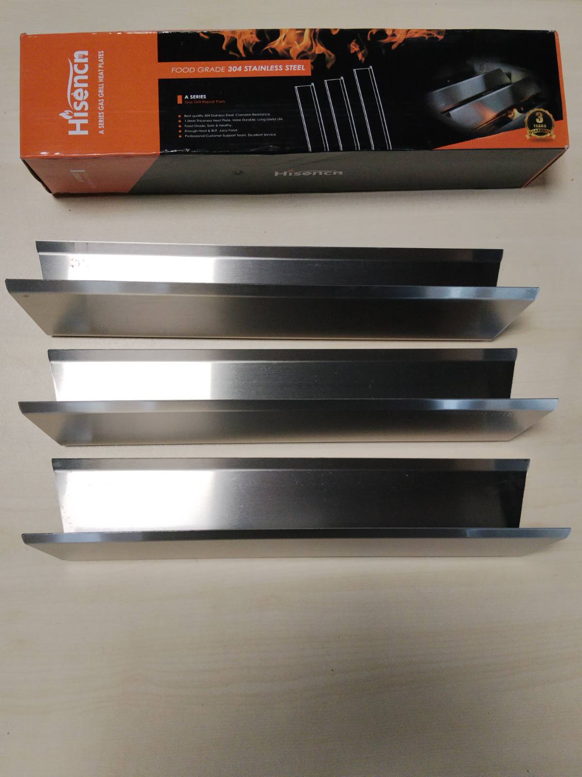313818 - 7635 Shirita aromatizues SUS304 38.9cm për Weber Spirit I & II 200 - E210, S210, E220, S220