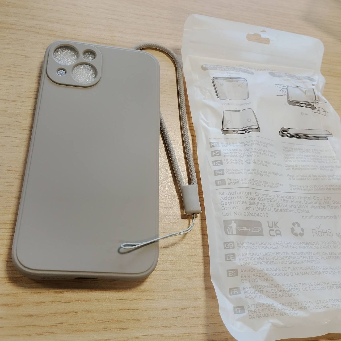 274449 - WXX Mbulesë silikoni për iPhone 13, Mbrojtëse e hollë me mikrofibër, Mbrojtje e plotë nga gërvishtjet, Mbulesë për iPhone 13 6.1'' 2021 Gri Titaniumi
