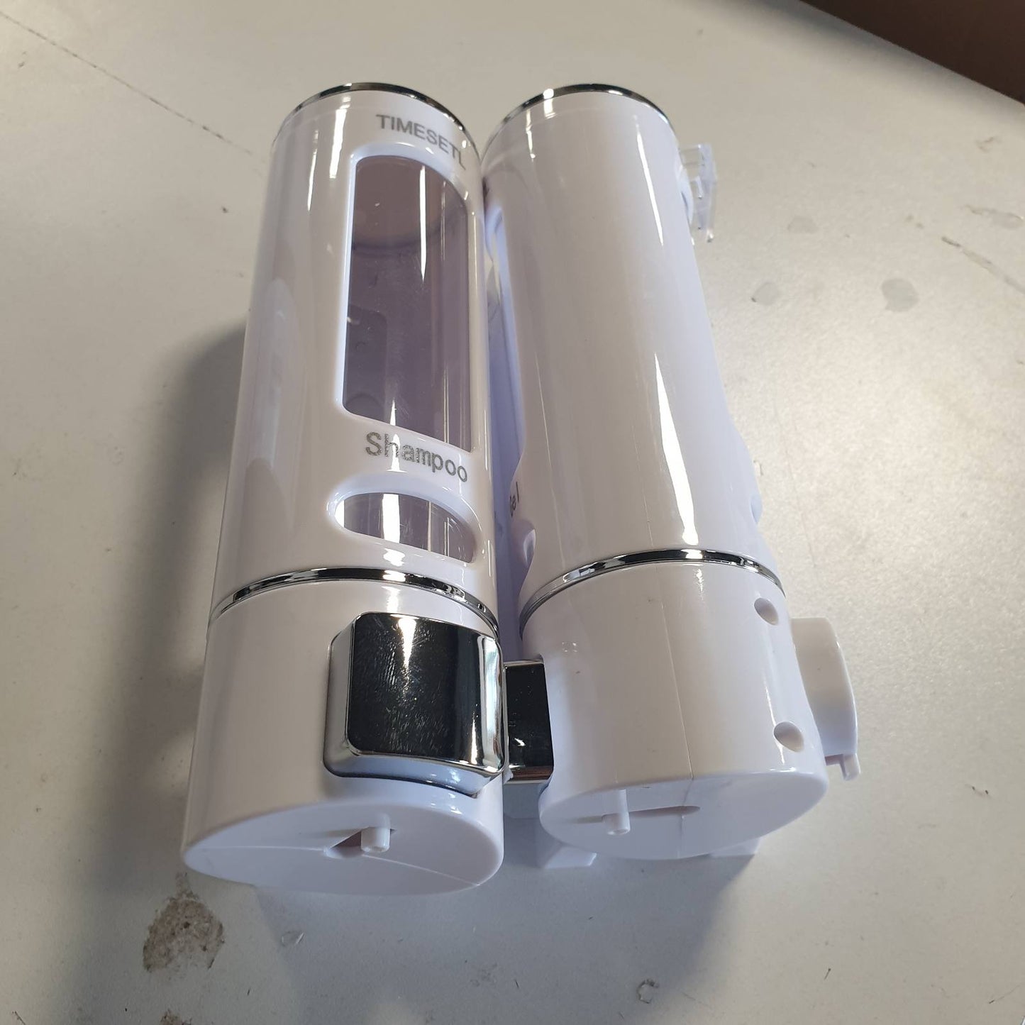 274071 - TIMESSETL Dozator sapuni i montuar në mur 400ML, Dozator shampoje dhe xheli dushi, Dozator sapuni dushi me dy doza, Dozator sapuni të lëngshëm