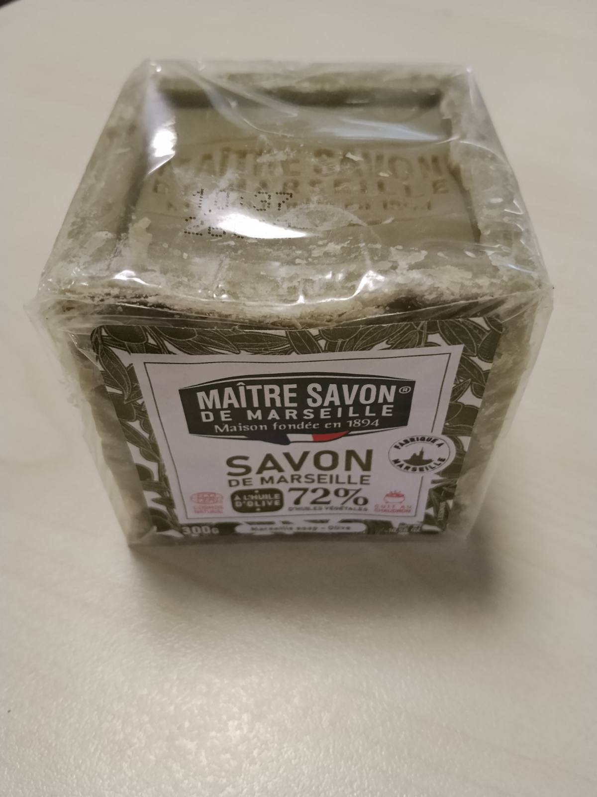 301490 - Sapun Master Marseille - 300g - Sapun i Vërtetë me Vaj Ulliri - ECOCERT Cosmos Natural