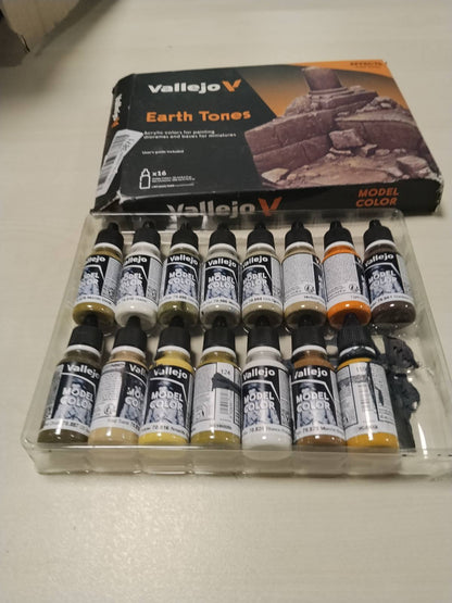 295725 - VALLEJO Set bojërash akrilike - 18 ml - me ngjyra modeli - përfundim mat - vetëniveluese - ideale për krijimin e modeleve dhe figurave