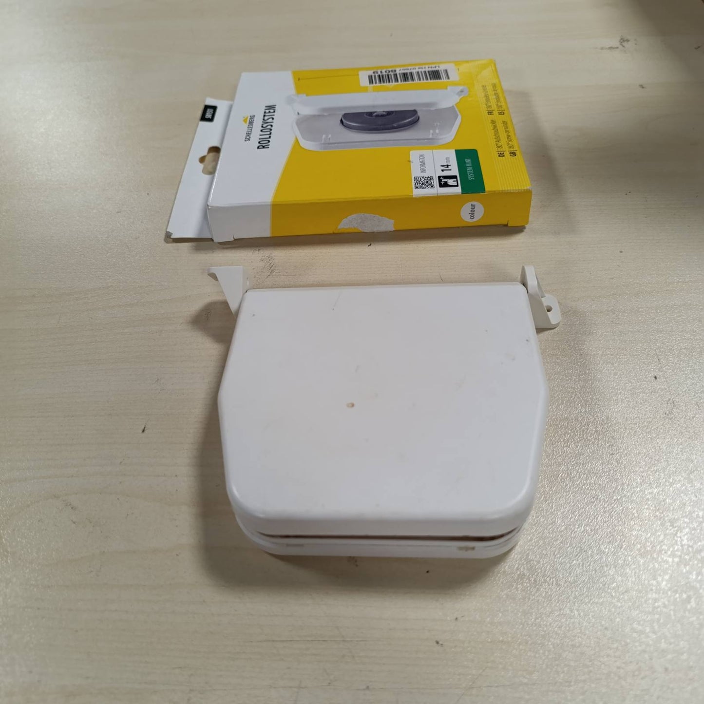 289069 - Rrip qepenash SCHELLENBERG 50151, i rrotullueshëm, 5 m, 14 mm, Rripi nuk përfshihet, i bardhë