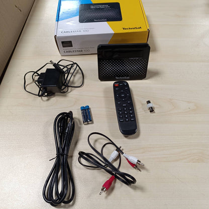 267761 - TechniSat CABLESTAR 100, akordues radio DVB-C, radio kabllore për televizion dixhital kabllor, e zezë