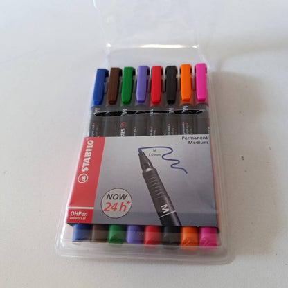 274443 - STABILO Folienstift OHPen universal i përhershëm i mesëm, Pako me 8 copë