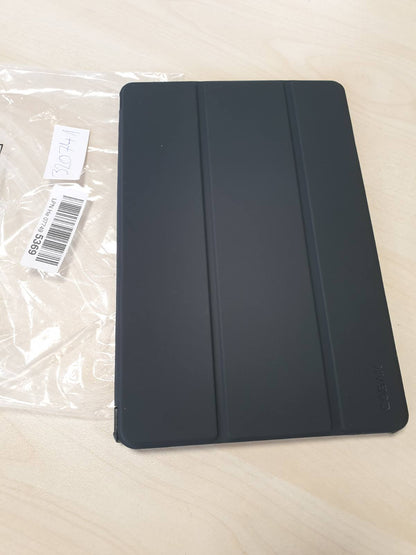 320741 - CoBak Mbrojtëse për Samsung Galaxy Tab A11+ Plus 2025 (SM-X230/X236B) / A9+ 2023 (SM-X210/X215/X216/X218) 11 inç, prej lëkure PU, e palosshme trefish, me funksion automatik gjumë/zgjim (e zezë)
