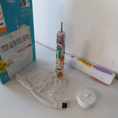 315890 - PHILIPS Furçë dhëmbësh elektrike Sonicare For Kids, Edicion për Kafshë Shtëpiake, çantë udhëtimi dhe karikues USB, Modeli HX3603/01