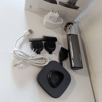 274915 - BABYLISS Makinë prerëse metalike për mjekër dhe kaçurrela Super-X, mjet profesional me teh çeliku japonez, bateri litium-jon, 5 orë kohëzgjatje, rezistente ndaj ujit, T996E