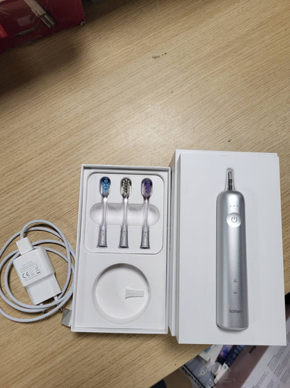 315209 - ve Pioneer Sonic, furçë dhëmbësh elektrike, lëkundje 60°, jetëgjatësi baterie 45 ditë, 3 koka furçe, IPX7, aliazh alumini