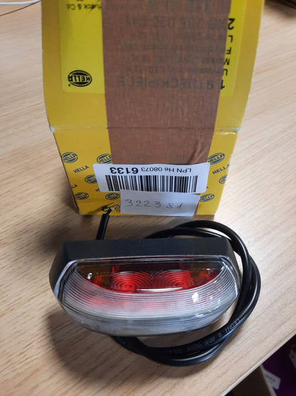 322381 - HELLA 2XS 205 020-041 Dritë Shënuese Konturi LED 12V - Rimorkio - Kabllo 500 mm - Montim Anësor