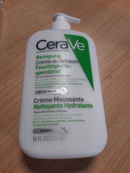 307806 - CeraVe Pastrues me krem në shkumë për fytyrën, heqës grimi