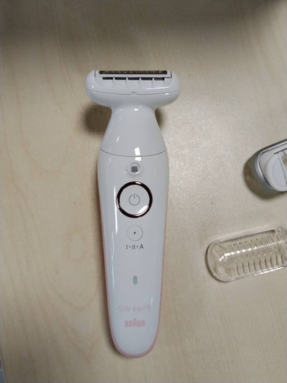 307140 - BRAUN Depilator Silk·épil 9 për Femra, Ladyshaver, i papërshkueshëm nga uji, model 9-041, argjendi