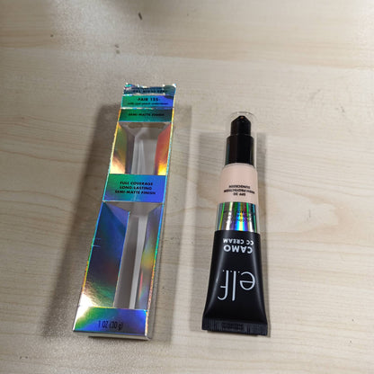 275519 - ELF - Krem CC Camo - Fondatinë korrigjuese të ngjyrës me mbulim mesatar deri të plotë dhe SPF 30 - Ngjyrë e Mjaftueshme 125 C - 30 g