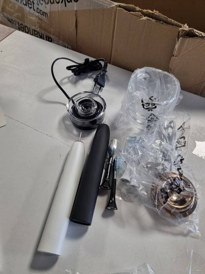 301556 - PHILIPS Furçë dhëmbësh elektrike Sonicare DiamondClean 9000, HX9914/61, pako me dy pjesë, sensor presioni, 4 mënyra pastrimi, 3 nivele intensiteti, ari i zi dhe rozë