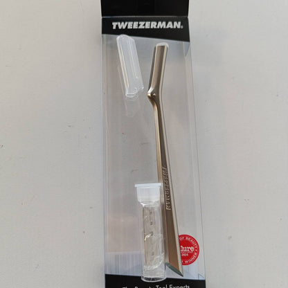 302268 - TWEEZERMAN MAKINË RROJE PËR HEQJEN E QIMEVE TË FYTYRËS (DEPILIM PRECIZ ME TEH RROJE, ÇELIK INOX), ARGJEND
