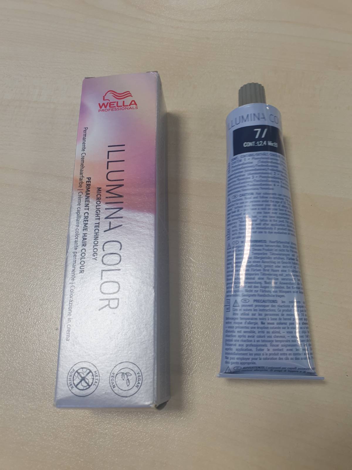 321899 - WELLA PROFESSIONALS ILLUMINA COLOR - Ngjyrë flokësh vegane premium, e përhershme, 60 ml, 7/ Kafe e Mesme