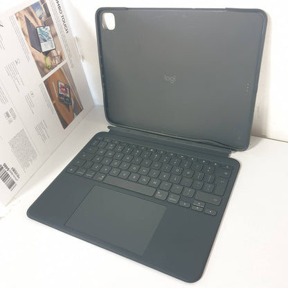 308514 - LOGITECH Kutia e Tastierës Combo Touch për iPad Pro 13" (M4 dhe M5)(2024 dhe 2025), Tastierë e Shkëputshme me Ndriçim Prapa, Mbështetje, QWERTY UK English - Graphite