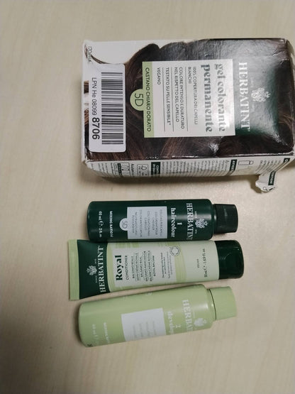 318108 - HERBATINT Xhel për Ngjyrosje të Përhershme për Flokë, 5D Ngjyrë e Artë e Çelët, 170 ml, pa amoniak