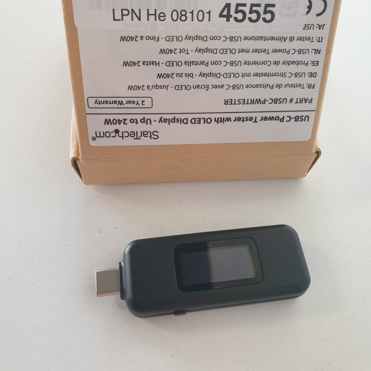 310002 - StarTech Testues i energjisë USB-C, PD EPR 240W (USBC-PWRTESTER)