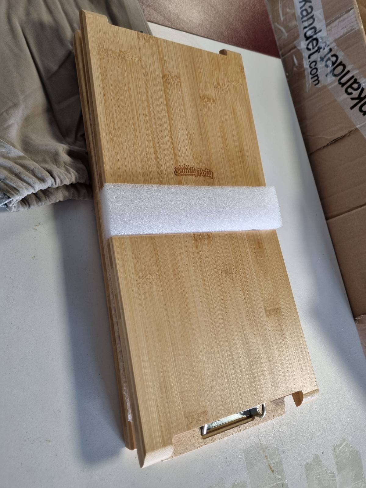 307337 - SQUATTY POTTY Stol tualeti prej bambuje i palosshëm Oslo, 7 inç i lartë, ngjyrë kafe