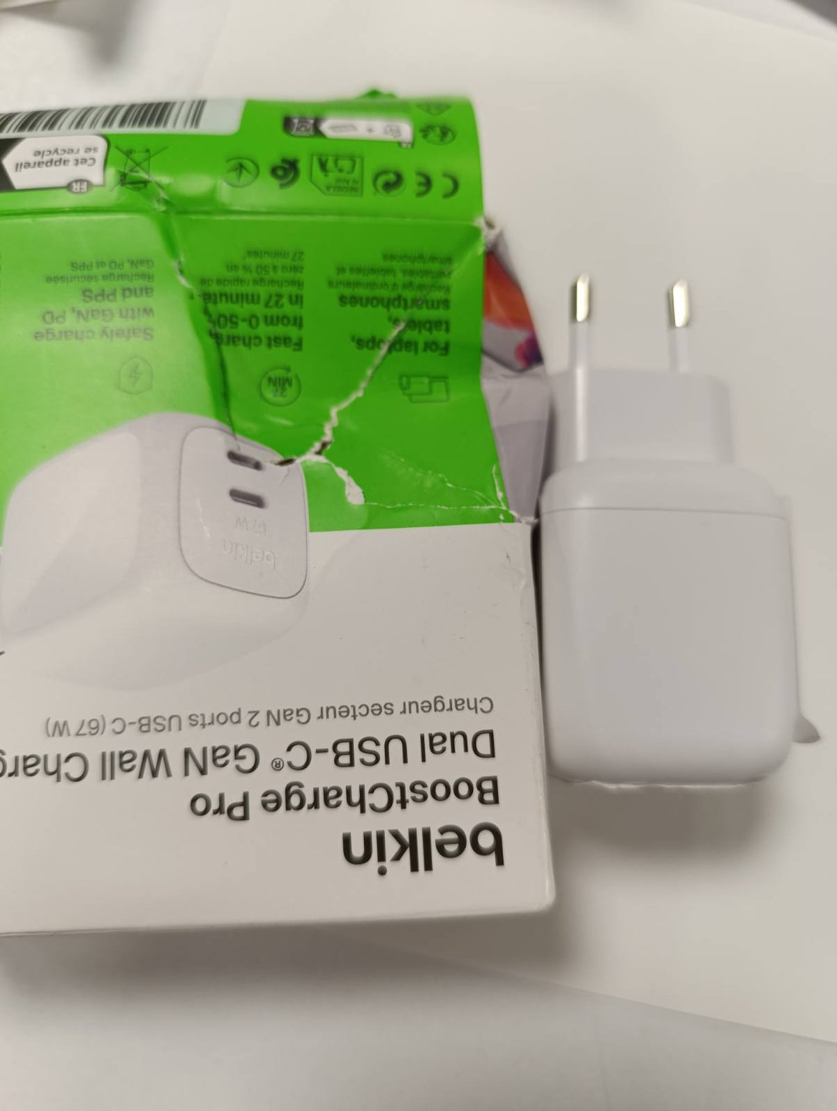 308904 - BELKIN Karikues BoostCharge Pro me 2 porta USB-C (67 W) - Karikues i shpejtë