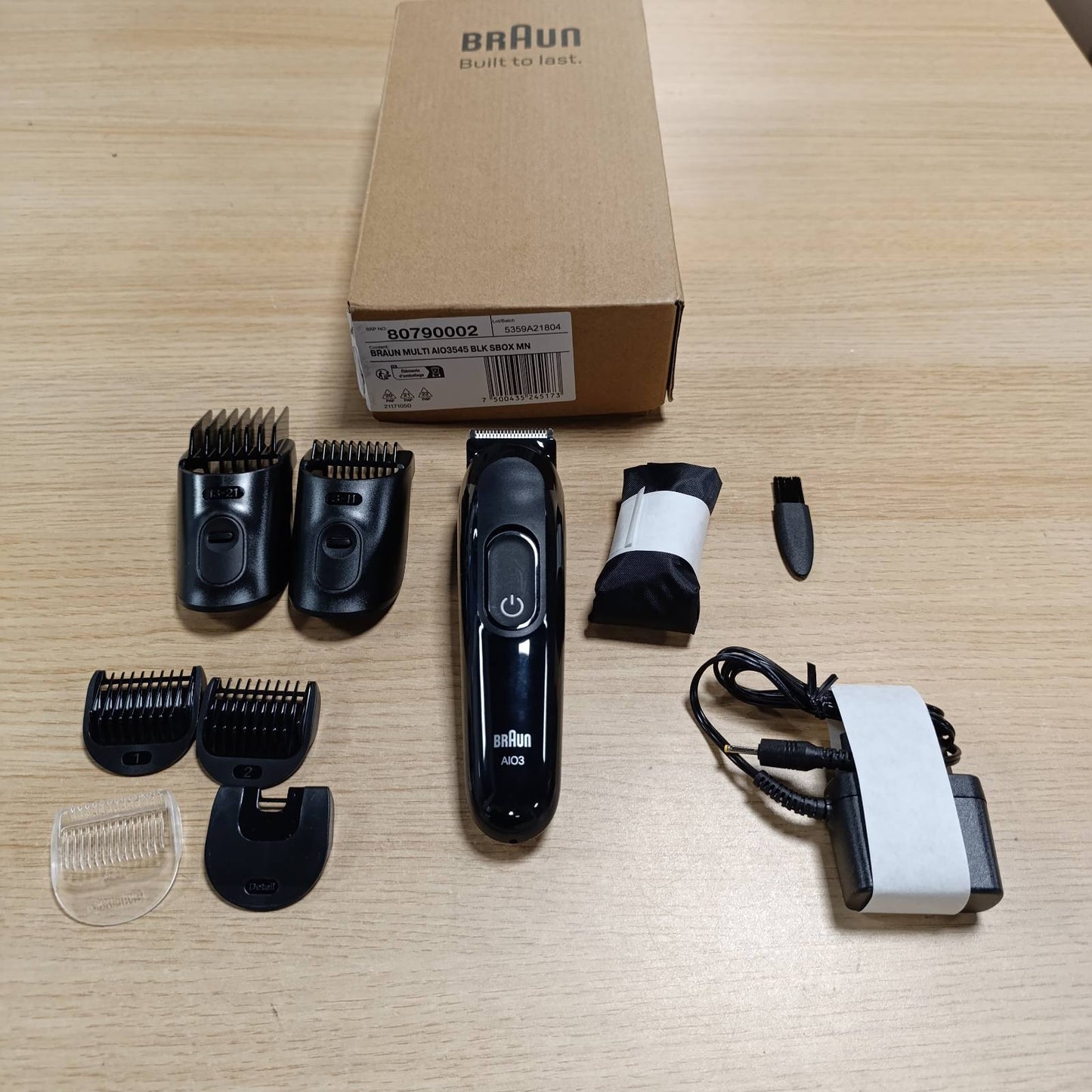 321034 - BRAUN Makinë prerëse Multigroom All-in-One Seria 3, 8-në-1, AIO3545, Schwarz