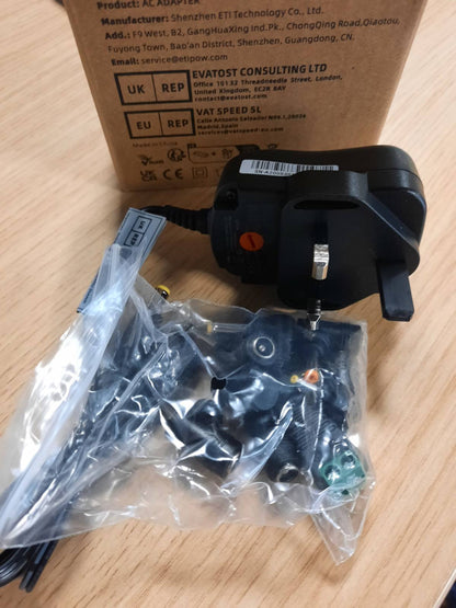310333 - Adaptor Universal Energjie Outtag 12W AC në DC Furnizim me Energji 3V 4.5V 5V 6V 7.5V 9V 12V për Pajisje Elektronike, Altoparlant BT, Router Wireless CCTV, Kamera, Android TV Box dhe më shumë