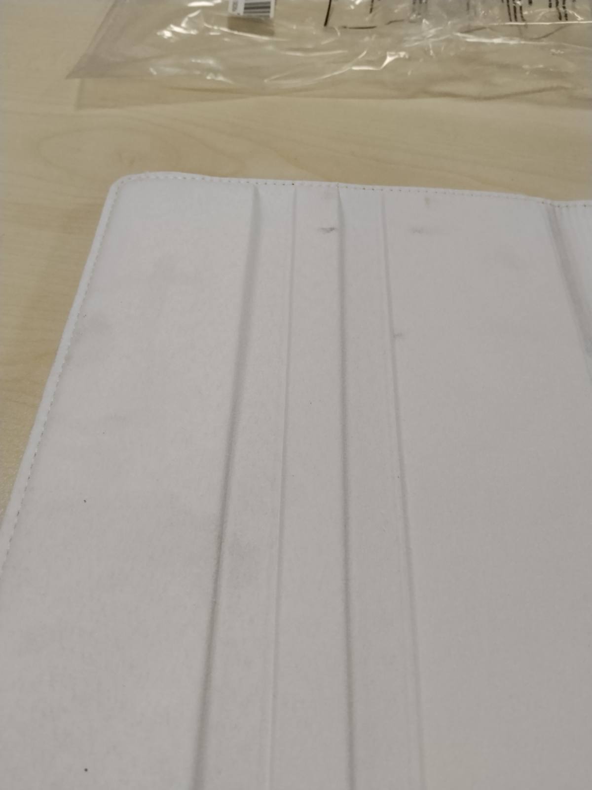305557 - KËPUCË EAZY - Këllëf tableti për Samsung Galaxy Tab A9 Plus, 11 inç, i rrotullueshëm 360°, lëkurë artificiale e bardhë