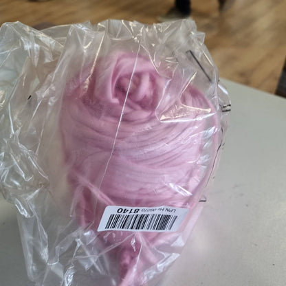310398 - LEREATI Fije me grep 285g 100m, Fije poliesteri për çanta me grep, thurje pambuk për çanta, shporta, punime artizanale, qilima, batanije (Rozë Princeshe).