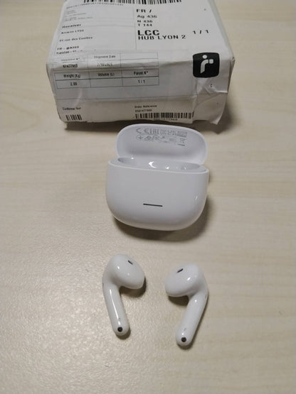 296039 - XIAOMI Redmi Buds 8 Active, Kufje gjysmë-në-vesh, Jetëgjatësi baterie 37-orëshe, të bardha