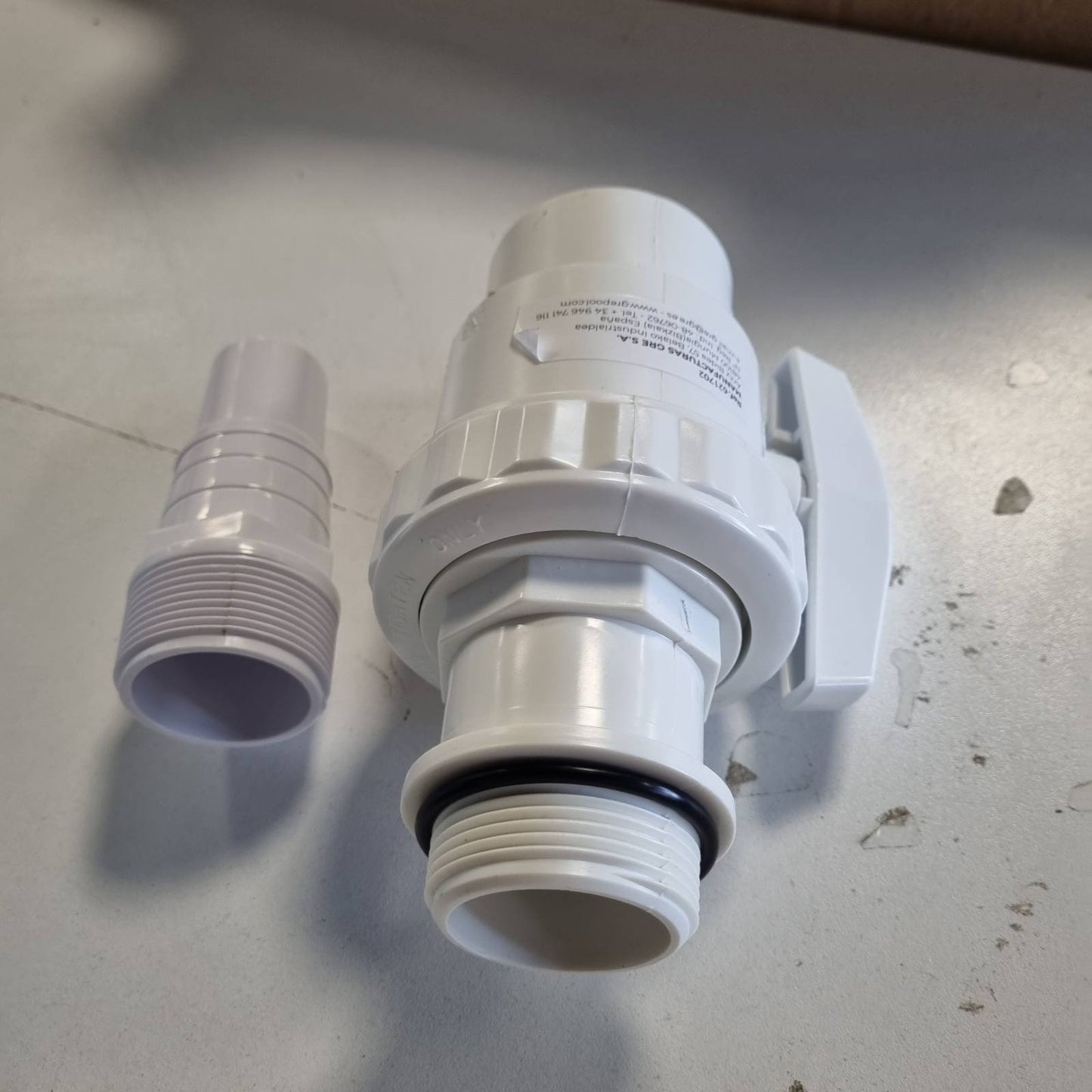 322538 - GRE 621702 Valvul çerek rrotullimi për filtra, i pajtueshëm me diametra nga 32 deri në 38 mm