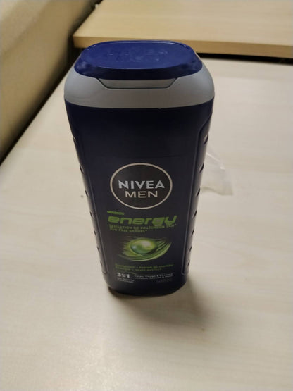 297749 - NIVEA MEN Xhel Dushi Energy 500ml, Kujdes pastrues me ekstrakt menteje, 3-në-1 për trupin, fytyrën dhe flokët