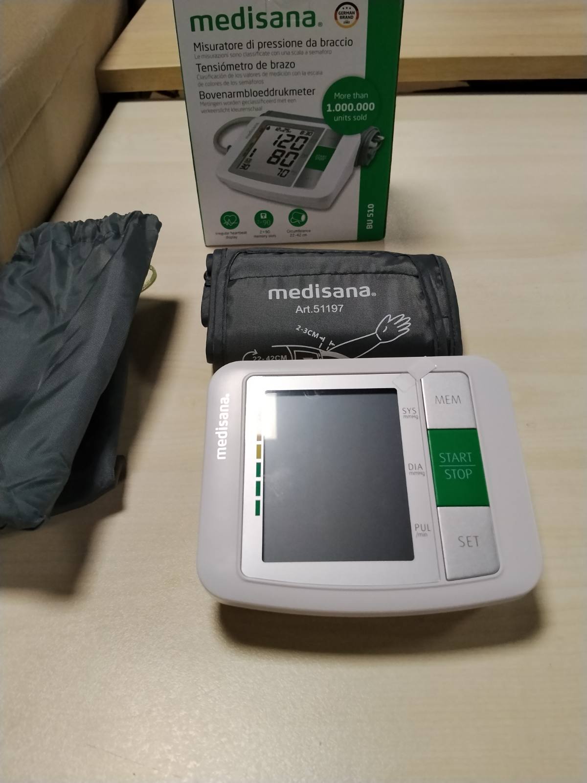 301981 - MEDISANA Aparat monitorues i tensionit të gjakut BU 510, monitorues i tensionit të gjakut dhe pulsit