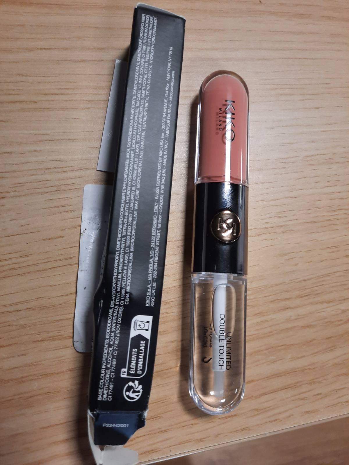 297289 - KIKO MILANO Unlimited Double Touch 101, Buzëkuq i Lëngshëm 2-Hapësh, Përfundim i Shkëlqyeshëm, Zgjat deri në 12 Orë, Bazë e Ngjyrosur pa Transferim