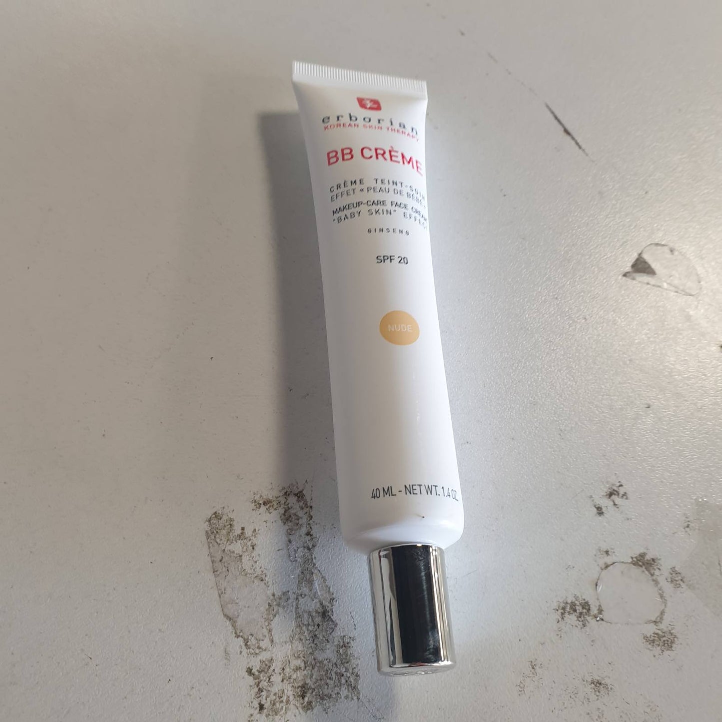 289634 - ERBORIAN Krem BB me Xhensen - Krem me Ngjyrë, 40 ml, me SPF 20, Ngjyrë Nude