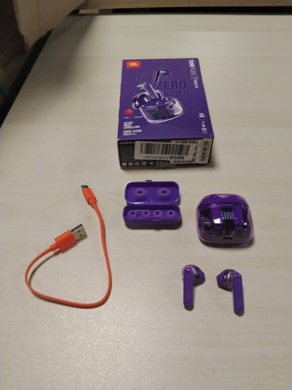 295503 - JBL Tune Flex Ghost Edition, Kufje pa tel Bluetooth, Anulim aktiv i zhurmës, Jetëgjatësi baterie deri në 32 orë, 4 mikrofonë, IPX4, Purple Ghost