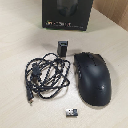 309557 - RAZER Viper V3 Pro SE - Maus pa tel për lojëra ultra i lehtë për eSports - 54g - Sensor Focus Pro 35,000 DPI - Pa tel me shpejtësi të lartë - Jetëgjatësi baterie 95 orë - Prekje e butë - PC/Mac | E zezë