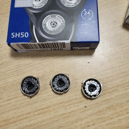302956 - PHILIPS Koka rroje SH50/50, të pajtueshme me rrojat e serisë 5000 dhe 6000, 3 tehe, vetë-mprehëse, zëvendësojnë HQ9/50, HQ56/50 dhe RQ11/50