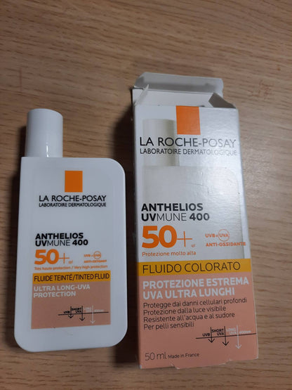 306253 - LA ROCHE-POSAY Anthelios Invisible Fluid, SPF 50+, 50 ml, për lëkurë të ndjeshme, teknologji Mexoryl dhe Netlock