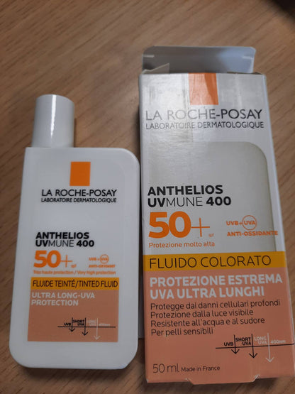 306252 - LA ROCHE-POSAY Anthelios Invisible Fluid, SPF 50+, 50 ml, për lëkurë të ndjeshme, teknologji Mexoryl dhe Netlock