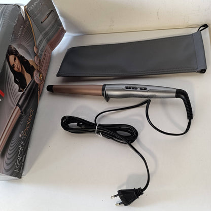 321092 - REMINGTON Hekur kaçurrelash CI83V6 [Konik 19-28 mm: Valë Natyrale] Keratin Protect (Trajtim me keratinë dhe vaj bajamesh, Qeramikë Premium, Kontroll Dixhital i Temperaturës 130-210°C)