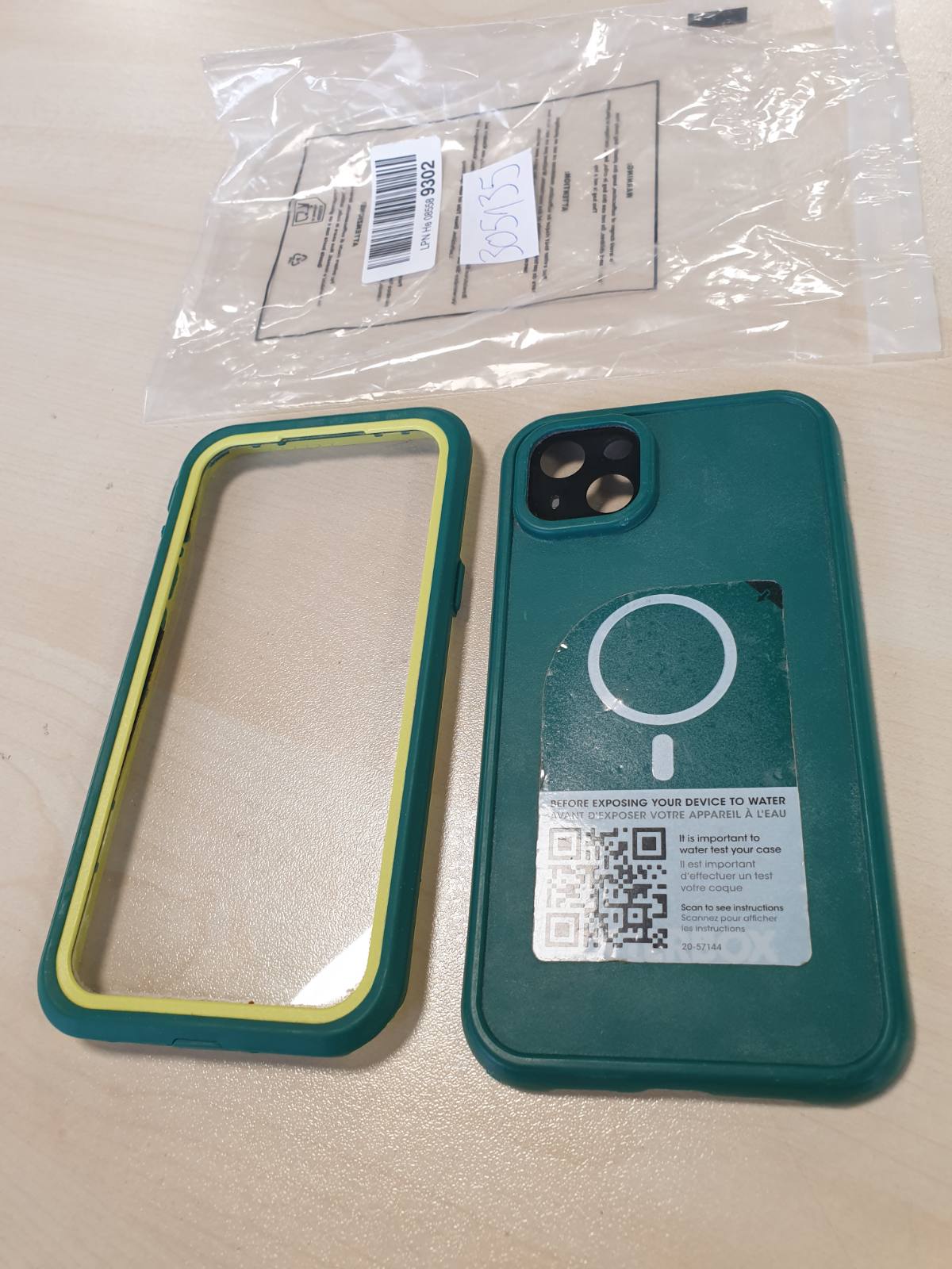 305135 - OTTERBOX Mbulesë Free për iPhone 15 Plus me MagSafe, IP68, rezistente ndaj goditjeve dhe papastërtive, e gjelbër