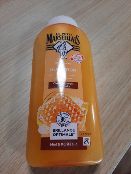 304026 - LE PETIT MARSEILLAIS Shampo ushqyese me mjaltë organik dhe gjalpë shea, 300 ml