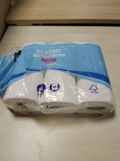 304050 - AMAZON Rrotulla Kuzhine, 3-shtresa, 4 rrotulla (4 rrotulla, 1 pako), 64 fletë për rrotull, i certifikuar nga FSC