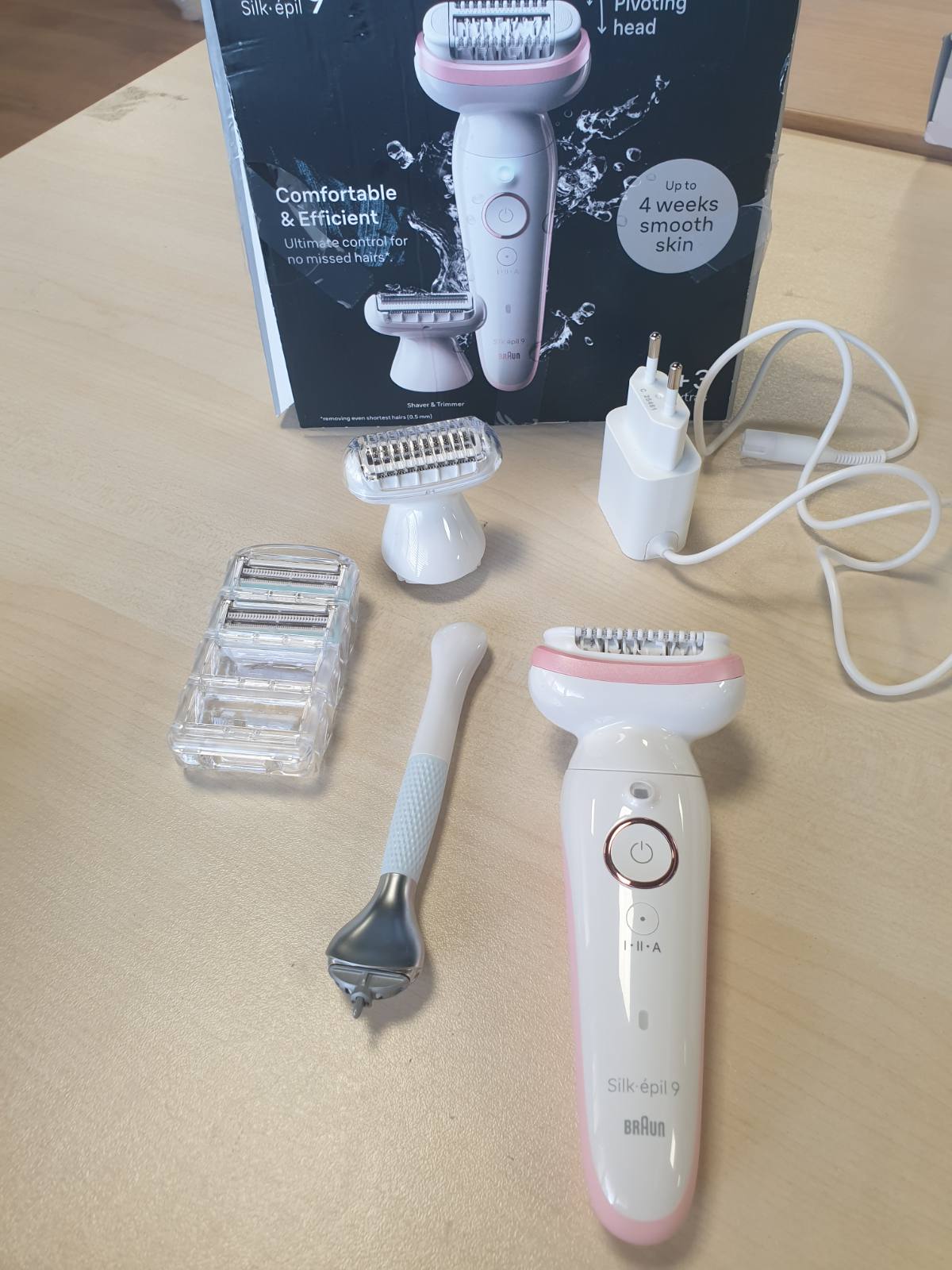 320862 - BRAUN DEPILATOR ELEKTRIK FEMRA SILK EPIL 9, 9-130, Kuarc i Bardhë dhe Rozë