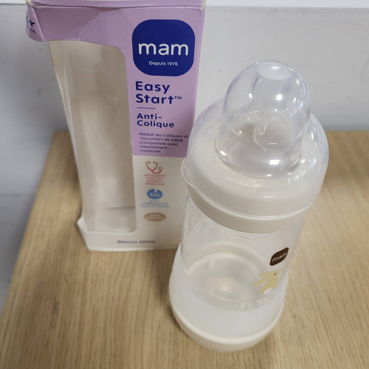 297622 - MAM Shishe Easy Start Anti-Kolik për bebe 2+ muajsh, 260 ml, me rërë